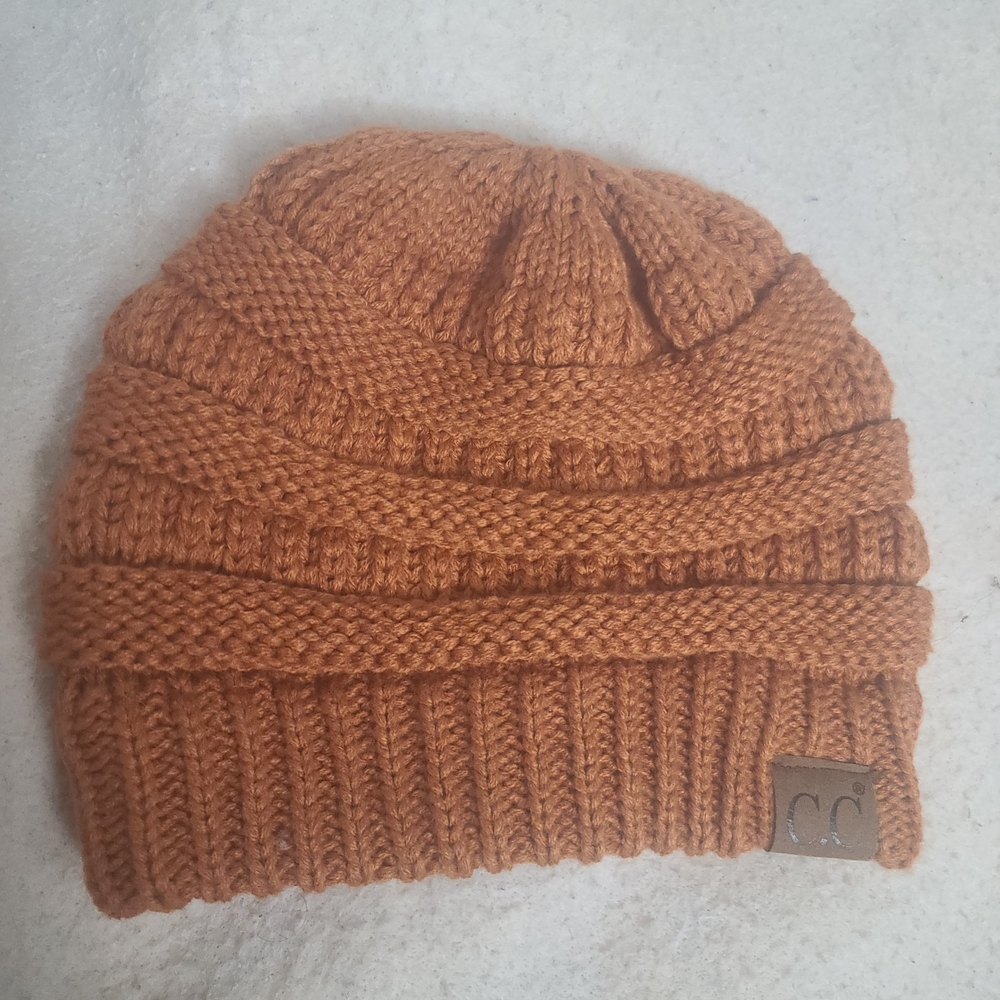 C.C Knit Winter Beanie - Warm Tan